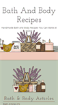 Mobile Screenshot of bathandbodyrecipes.com